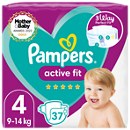 Pampers Active Fit Size 4, 37 Nappies, 9kg-14kg, Essential Pack 37pk