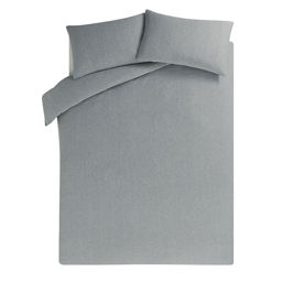 Grey Jersey Bed Double Duvet Set, Grey Jersey Duvet Cover