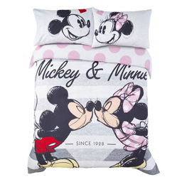 Disney Mickey And Minnie Mouse Reversible Duvet Set Double