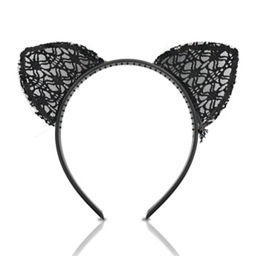 Black lace cat ears