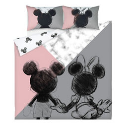 Disney Mickey And Minnie Mouse Easy Care Reversible Double Duvet