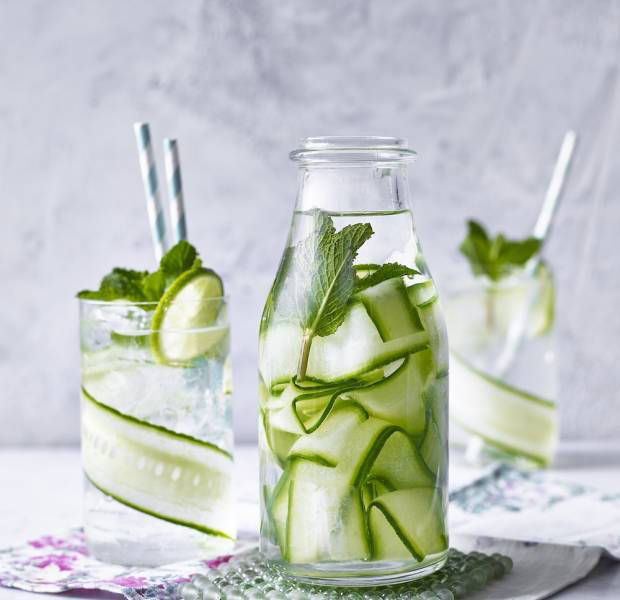 Cucumber and mint gin
