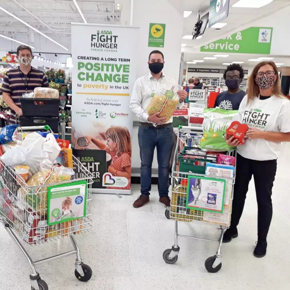 Asda is donating the equivalent of one million meals to food charities this Christmas