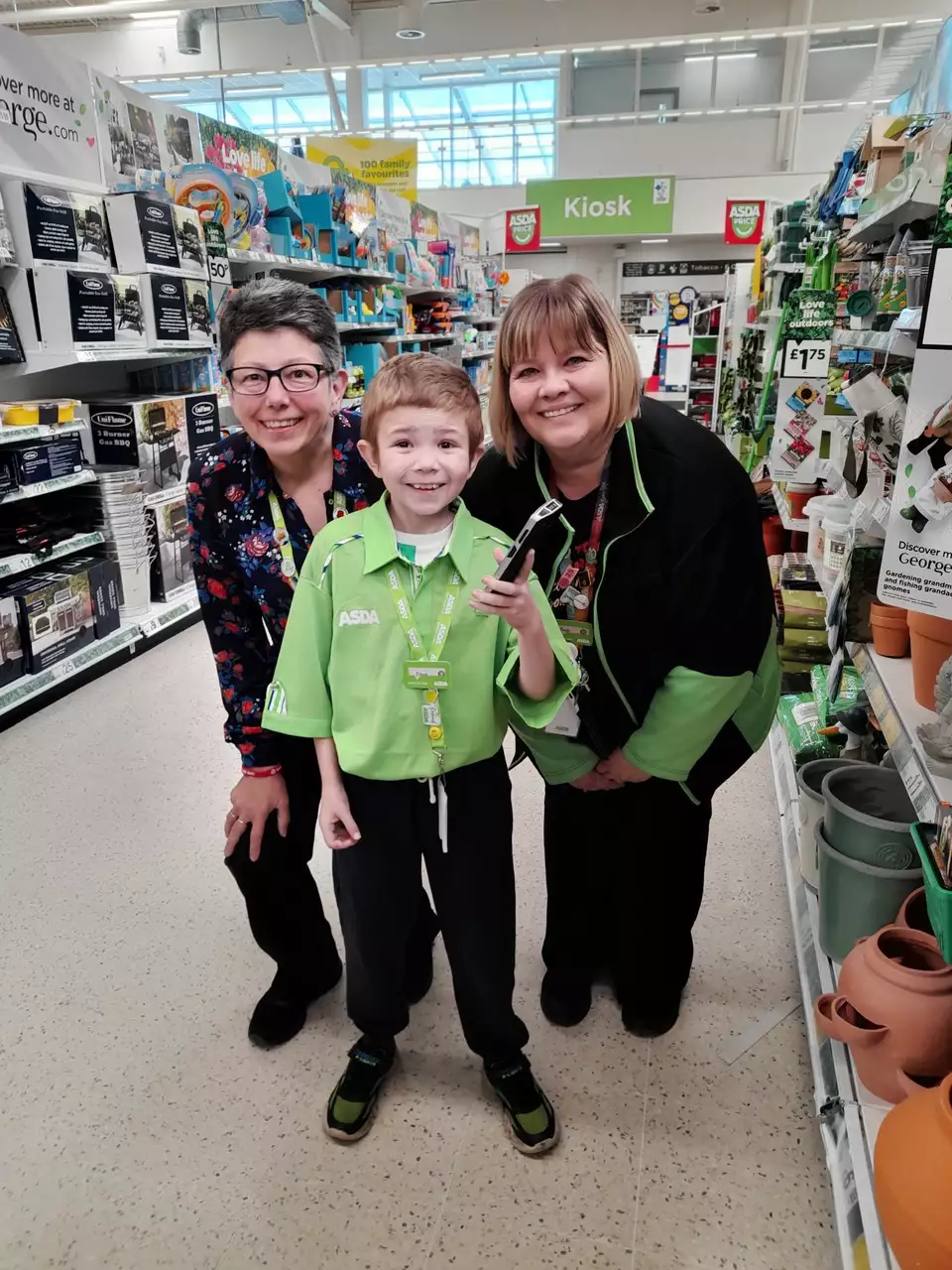 VIP tour of Asda North Hykeham for number one fan Ethan Codd 