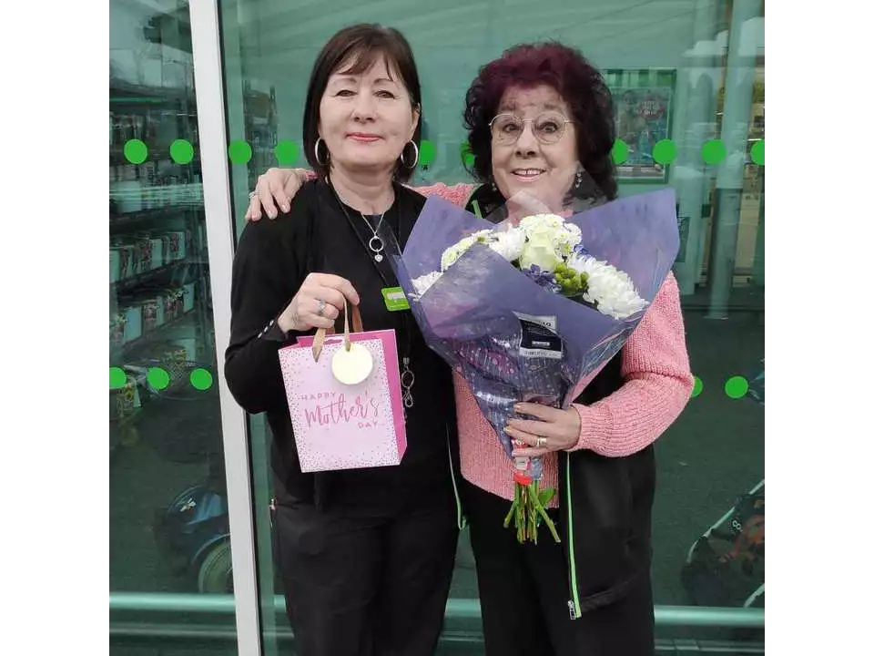 Happy Mother's Day to Carole Willoughby and her daughter Andrea Dettmer from Asda Watford
