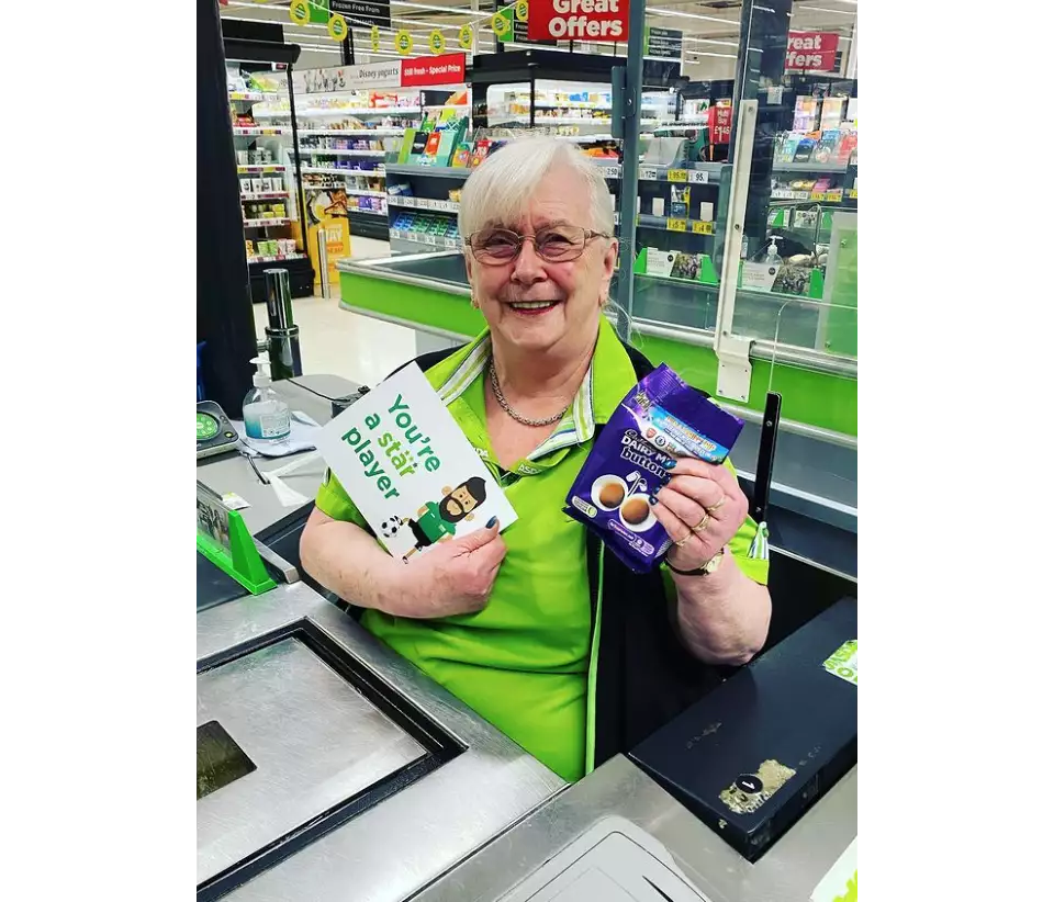 Jean Donnelly from Asda Ashington is 'an absolute treasure'