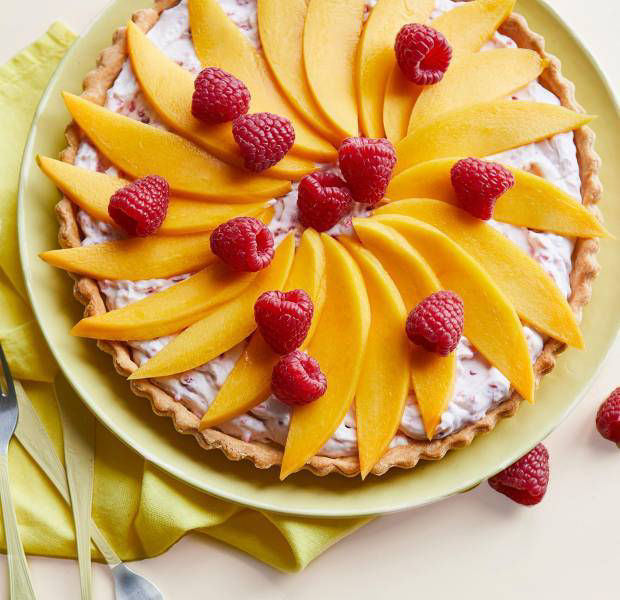 Mango and raspberry tart | Asda Good Living