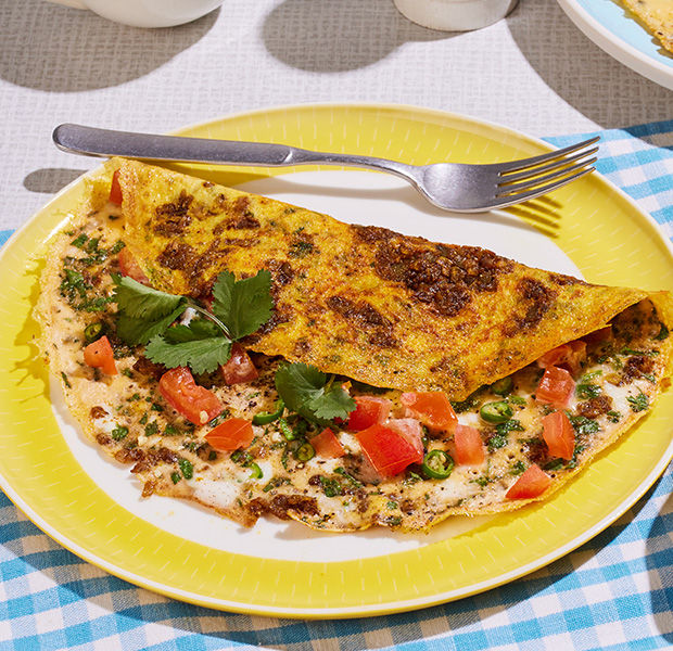 Indian-style omelette 