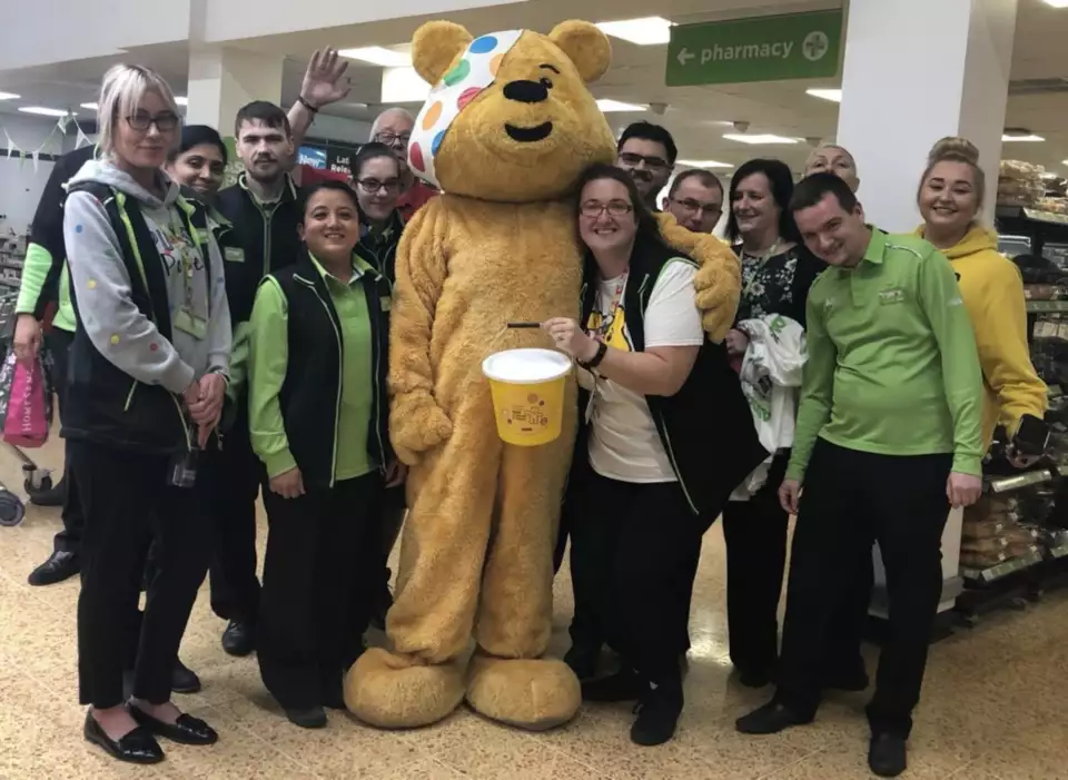 Asda Charlton colleagues supporting BBC Children in Need