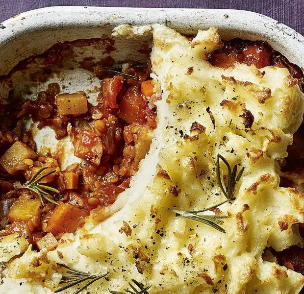 Beat the Budget's lentil and root veg cottage pie