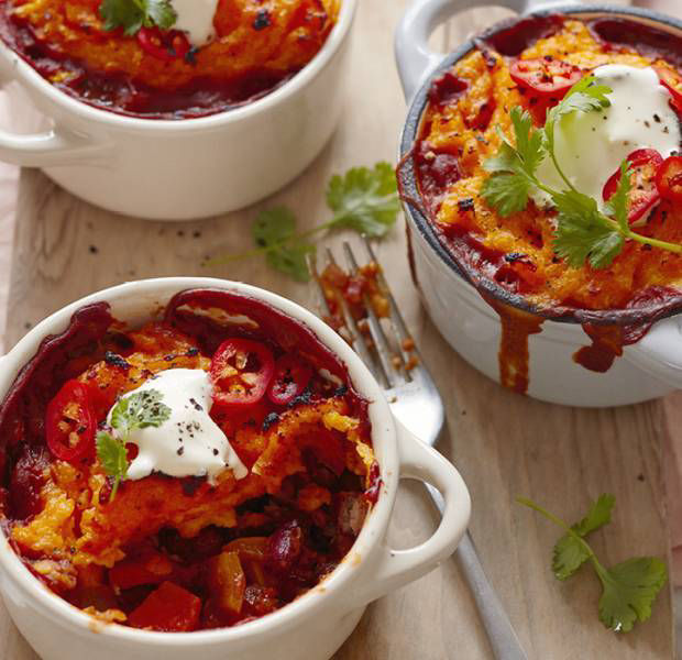 Mexican-style mini veg cottage pies