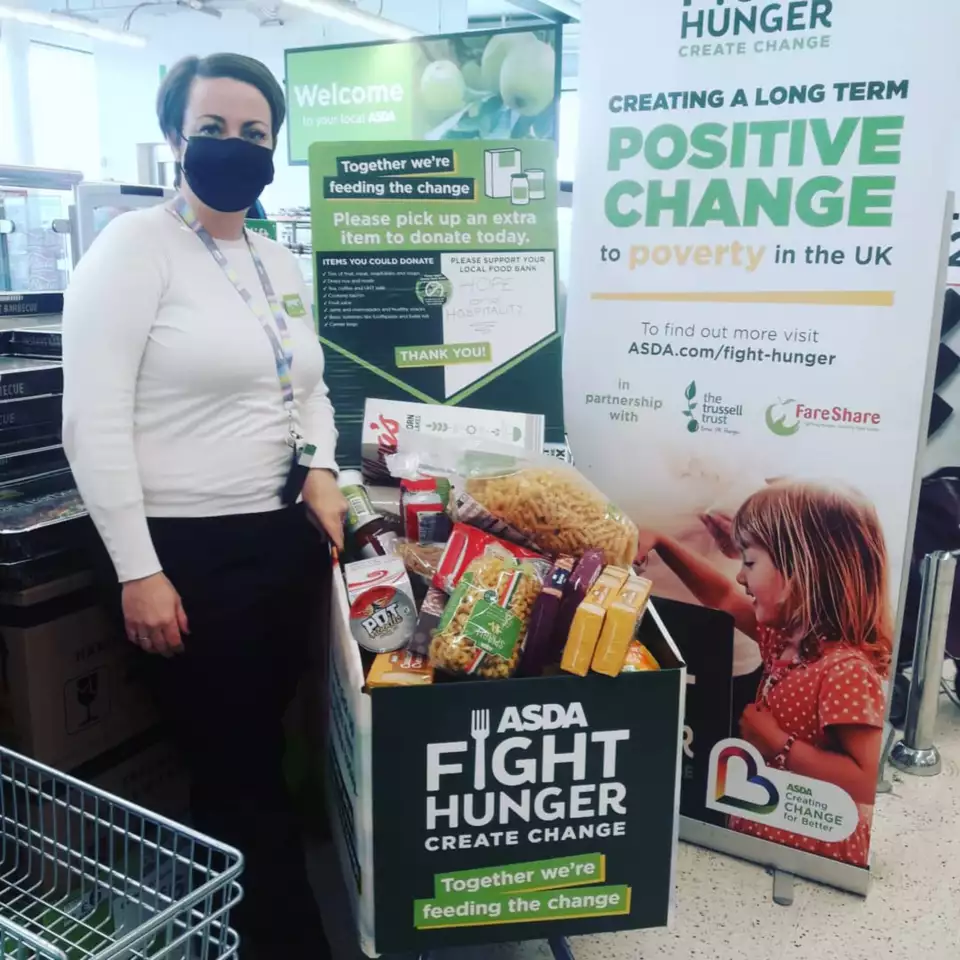 Asda South Shields supports Hope FoodBank
