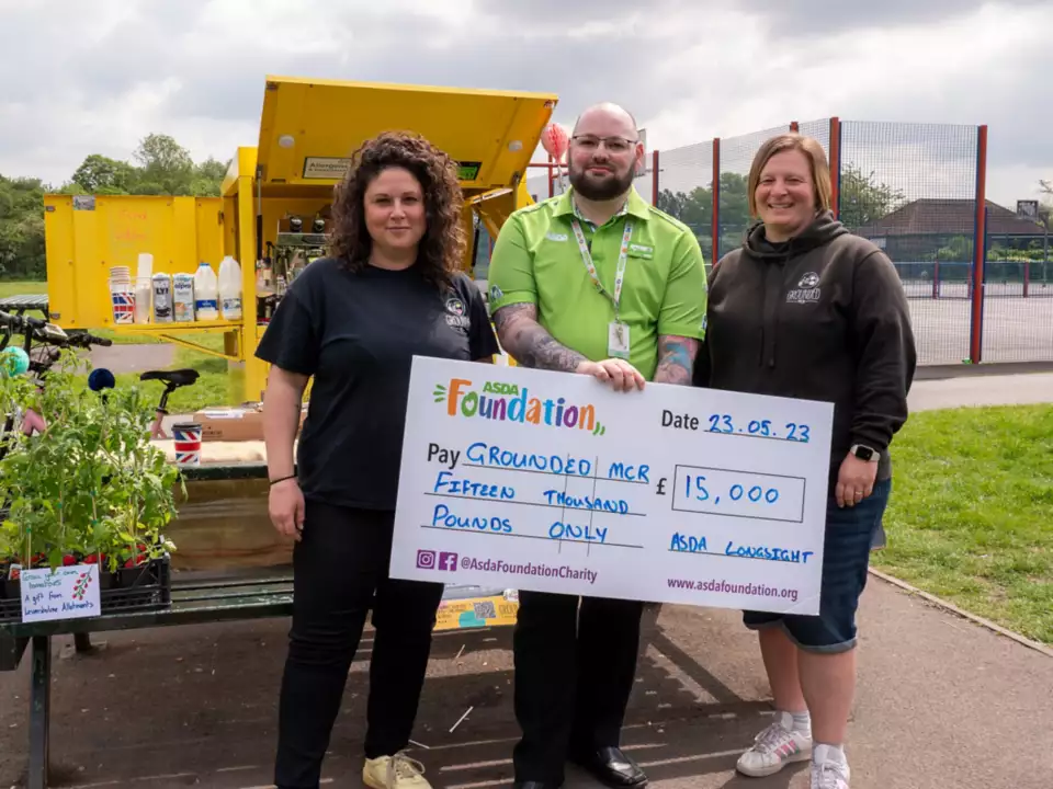 Grounded Manchester CIC receives a spaces and places grant from the Asda Foundation
