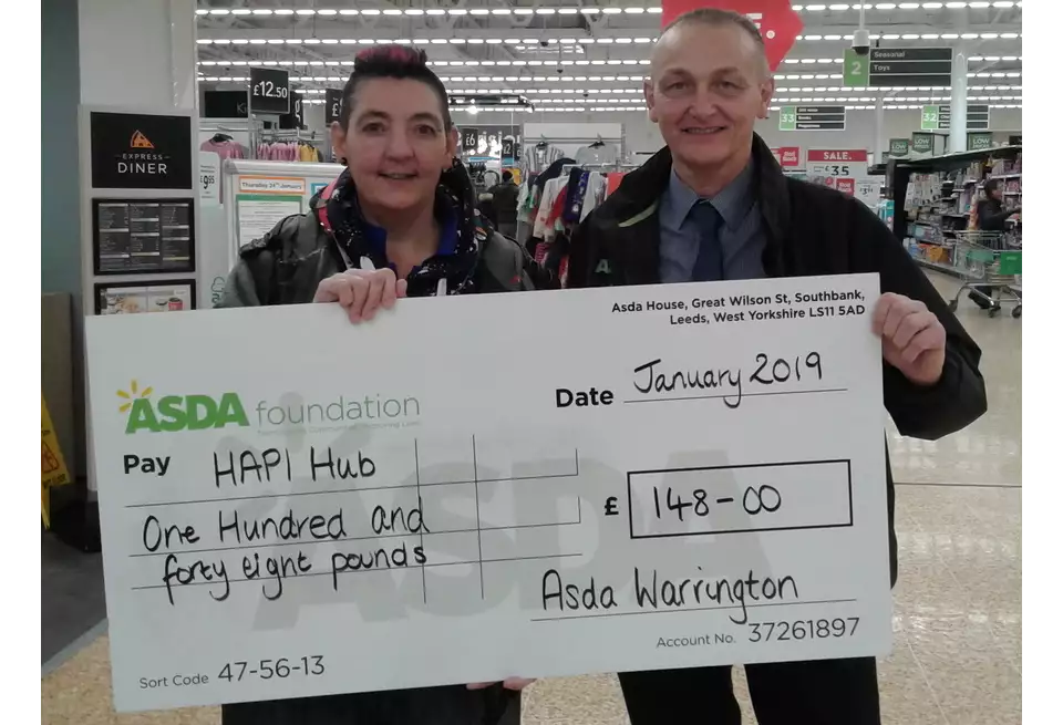 Asda Foundation top up funding to Hapi Hub