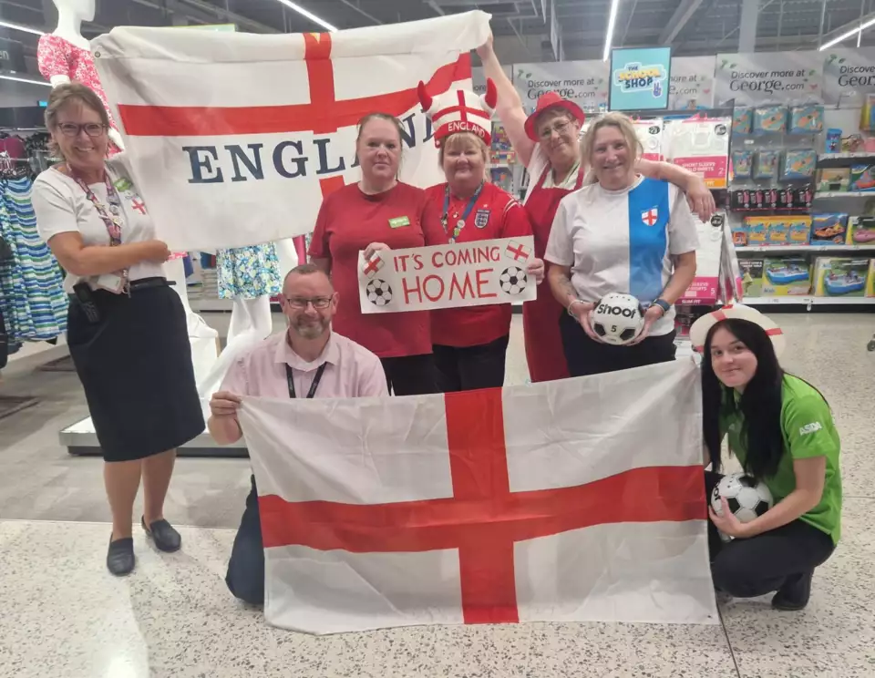 Asda Isle of Wight support England at Euro 2022