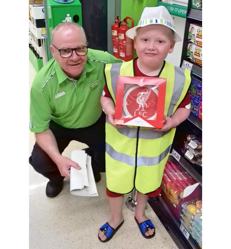 Seven-year-old Jack given day to remember by colleagues at our Breck Road store