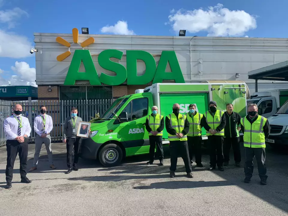 Asda Radcliffe van named after late colleague Leighton Hardy