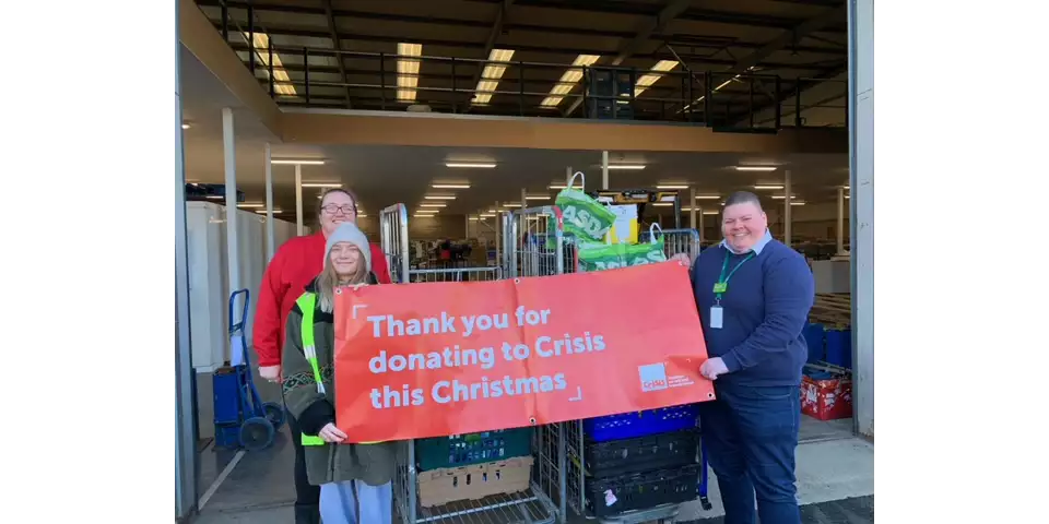 Asda stores in London are supporting the Crisis at Christmas campaign to tackle homelessness