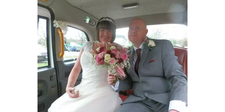 Tony Simpson and Debbie Johnson from Asda Long Eaton have got married
