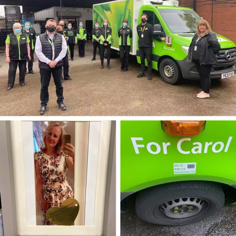 Asda Middlesbrough delivery van named after Carol Williamson