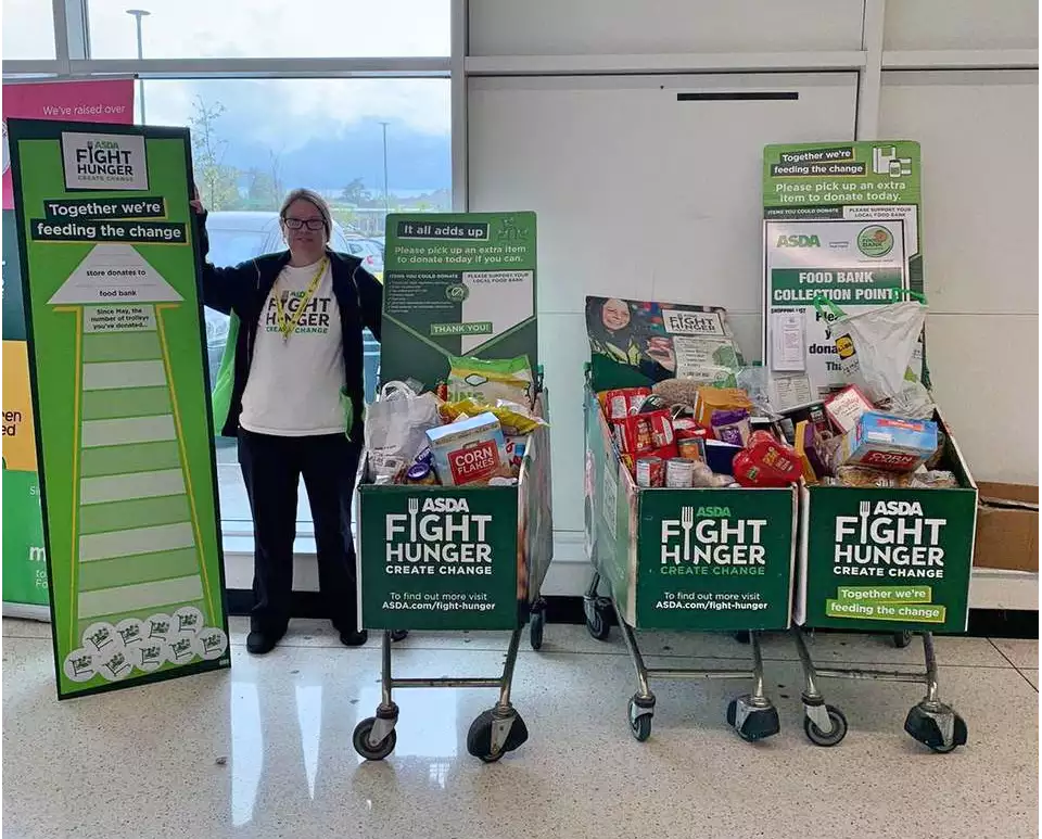 Asda Fight Hunger Create Change collection drive for local food banks
