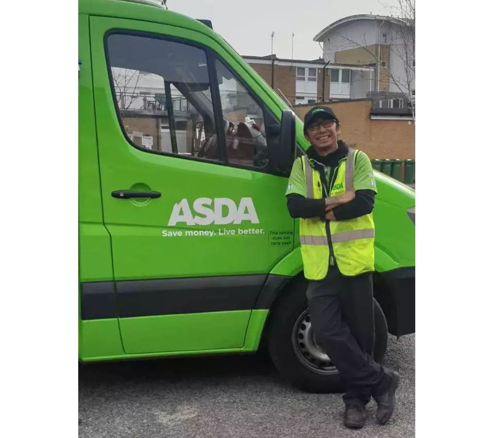 Rod Enriques from Asda Farnborough is known as Mr Happy