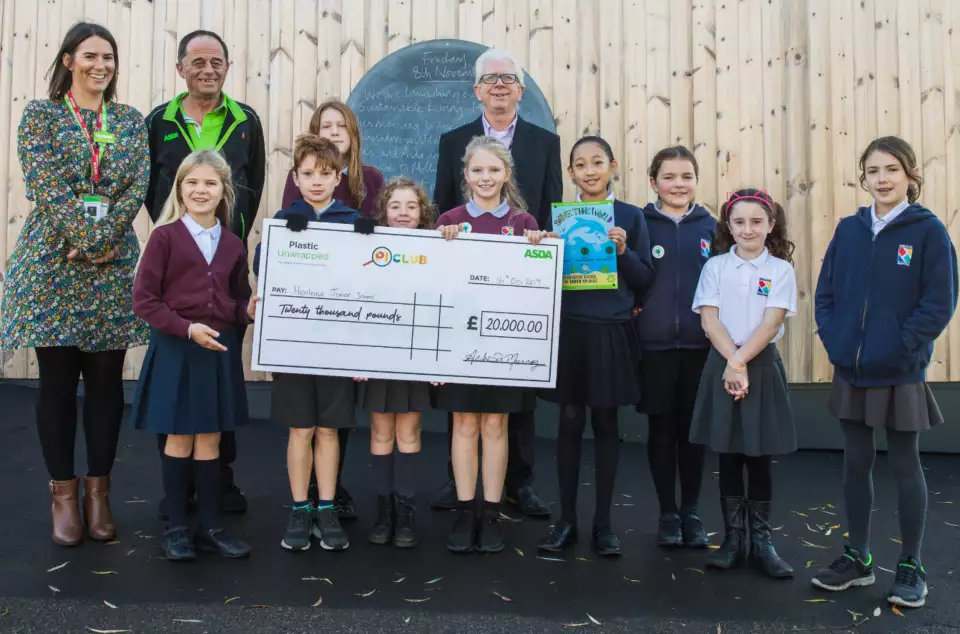 Henleaze Primary School in Bristol wins £20,000 in Asda’s national poster competition aimed at tackling plastic pollution