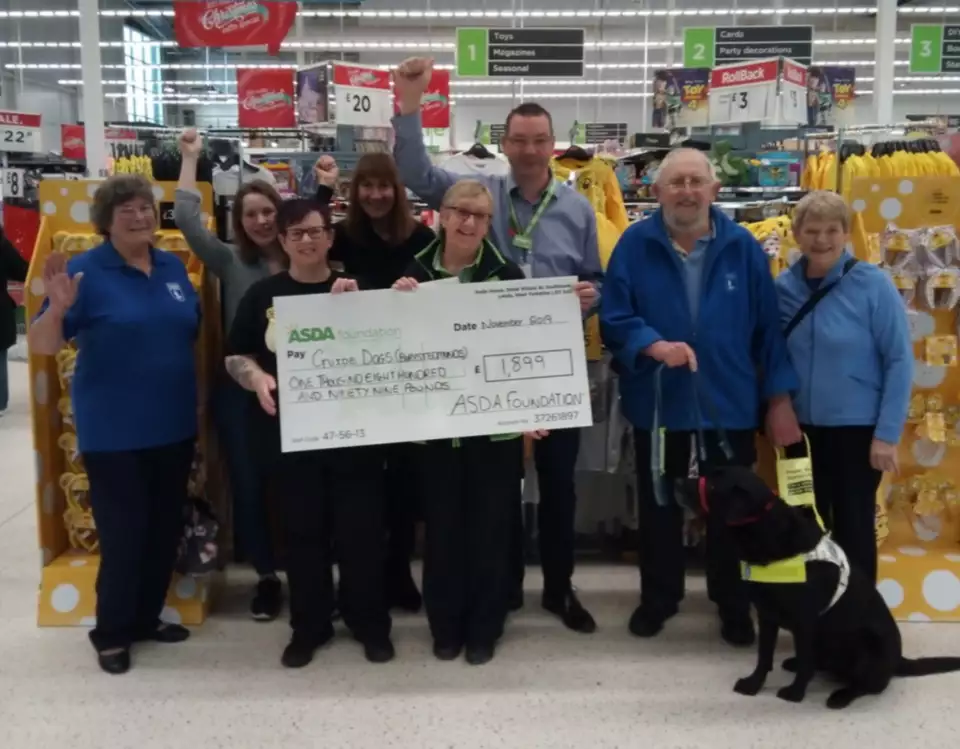 Asda colleague Sue to name guide dog after late husband Arthur