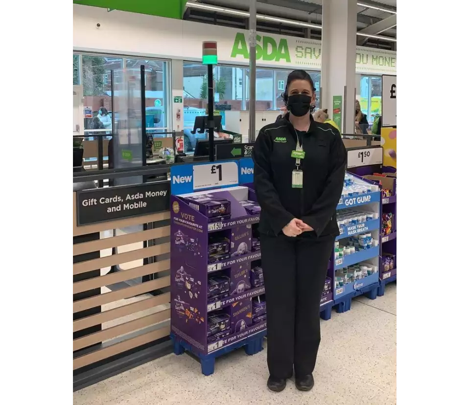 Service section leader Sarah Twine at Asda Portsmouth
