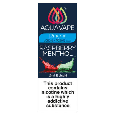 Aqua Vape Raspberry Menthol E-Liquid 12mg