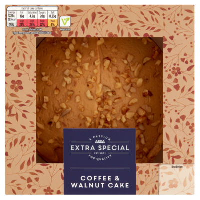 ASDA Extra Special Hand Finished Colombian Coffee and Walnut Cake