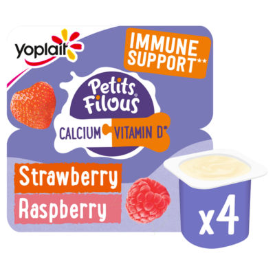 Petits Filous Raspberry & Strawberry Yogurt