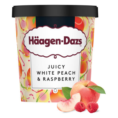 Haagen-Dazs Peach & Raspberry Ice Cream