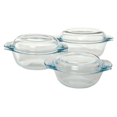 Pyrex 3 Piece Essentials Glass Bowl set