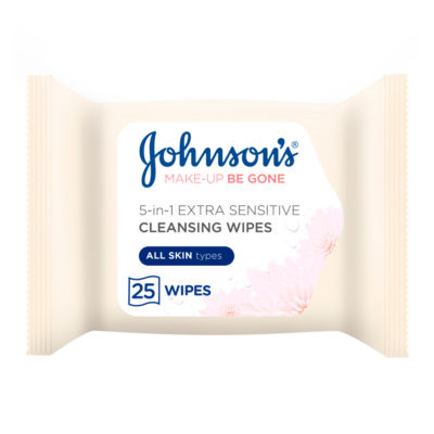 Johnson's Makeup Be Gone Extra Sensitive Facial Cleansing Wipes