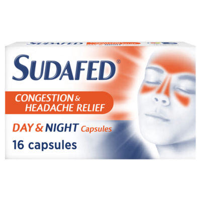 Sudafed Congestion Headache Relief Day & Night Capsules