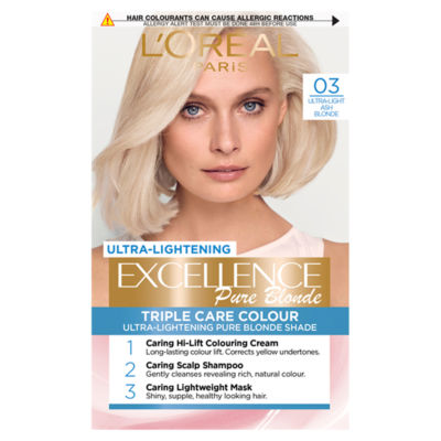 L'Oreal Excellence 03 Ultra-Light Ash Blonde Permanent Hair Dye