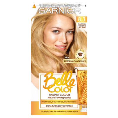 ASDA > Beauty Cosmetics > Garnier Belle Color 8.3 Natural Baby Blonde Permanent Hair Dye