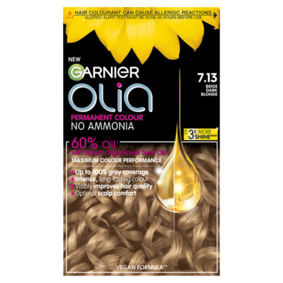 Garnier Olia 7.13 Dark Beige Blonde Permanent Hair Dye