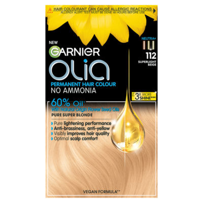 Garnier Olia Permanent Hair Colour Super Light Beige Blonde 112