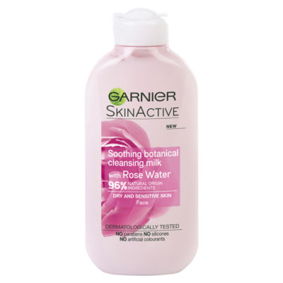 Garnier Natural Rose Water Cleansing Milk Sensitive Skin 200ml