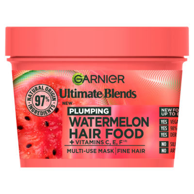 Garnier Ultimate Blends Plumping Hair Food Watermelon 3-in-1 Fine Hair Mask Treatment