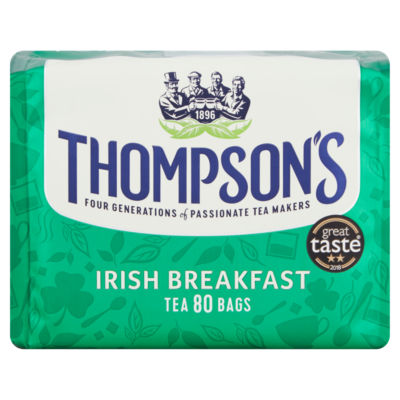 Thompson's Irish Breakfast 80 Tea Bags