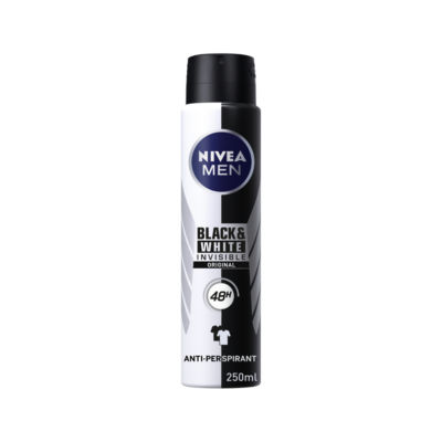 ASDA > Beauty Cosmetics > Nivea Men Anti-Perspirant Deodorant Spray Black & White Original 48 Hours Deo