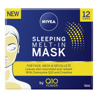 Nivea Q10 Power Sleeping Melt-in Mask, Anti Wrinkle Cream