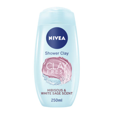 Nivea Clay Fresh Shower Hibiscus & White Sage