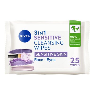 ASDA > Beauty Cosmetics > Nivea Biodegradable Sensitive Cleansing Wipes
