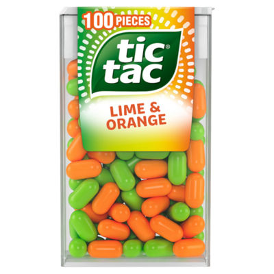 Tic Tac 100 Piece Lime & Orange Large Pack