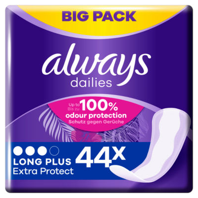 Always Dailies Extra Protect Long Plus Panty Liners