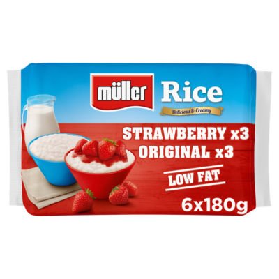 Muller Rice Strawberry & Original Low Fat Desserts